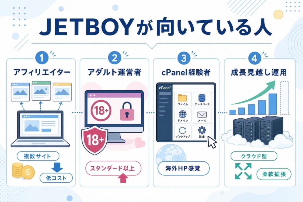 JETBOYがおすすめなユーザー像